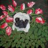 pug_dog art today_original dog painting_Judy Henn_whimsical pet portrait